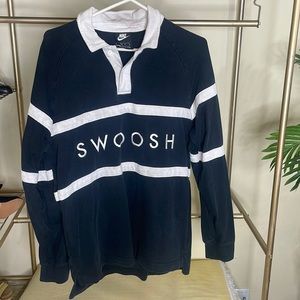 Nike SWOOSH collard shirt Size Medium